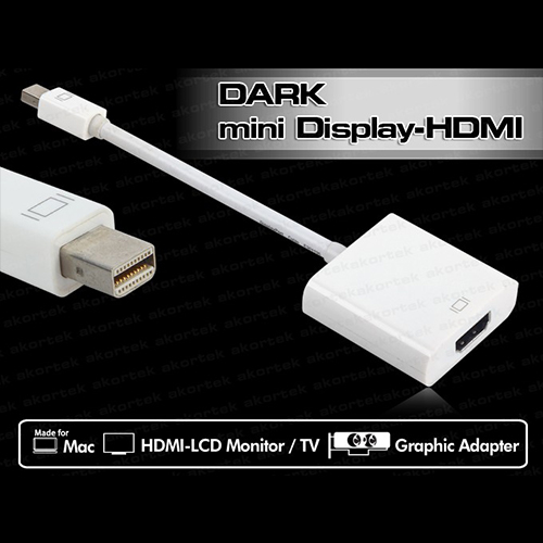 Dark DK-HD-AMDPXHDMI Mini display port to HDMI Dönüştürücü Adaptör