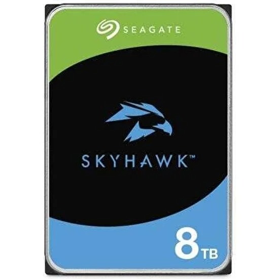 SEAGATE 3.5 SKYHAWK 8TB 7200RPM 256MB SATA3 Güvenlik HDD ST8000VX010 (7/24)