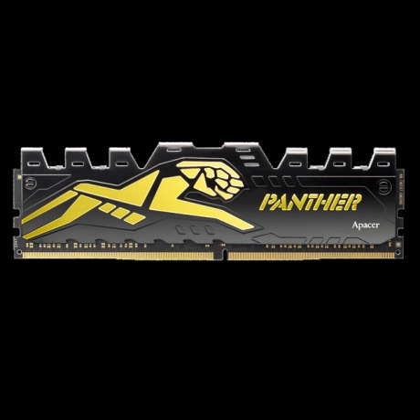 Apacer Panther Black-Gold 8GB (1x8GB) DDR4 3200Mhz Soğutuculu C16 Pc Ram AH4U08G32C28Y7GAA-1