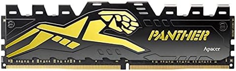 Apacer Panther Black-Gold 16GB ( 1x16GB) DDR4 3200Mhz Soğutuculu C16 Gaming PC Ram AH4U16G32C28Y7GAA-1