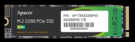 Apacer AS2280P4X-1 1TB NVMe PCIe Gen3x4 M.2 2100/1700/MB/s Ssd Disk AP1TBAS2280P4X-1