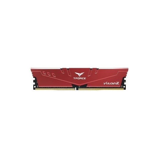 TEAM T-Force Vulcan Z Red 8GB (1x8GB) DDR4 3200Mhz Soğutuculu CL16 Gaming PC Ram (TLZRD48G3200HC16F01)