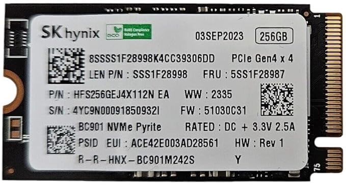 SK Hynix Mini 2242 256GB M2 NVME GEN4 SSD (Kutusuz) HFS256GEJ4X112N