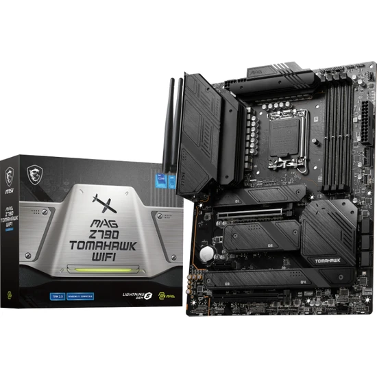 MSI INTEL MAG Z790 TOMAHAWK WIFI DDR5(X4) 7200MHZ(OC) HDMI / DP M.2 x 4X Wifi-6E 1700P USB 3.2 Gen1, Gen2 (12-13-14. Nes