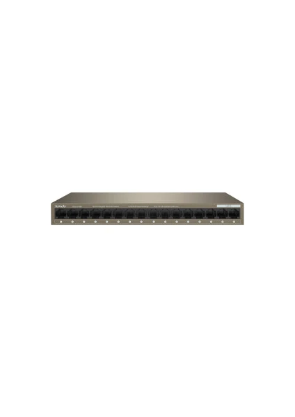 TENDA TEG1016M 16 Port 10/100/1000 Gigabit Switch Metal Kasa