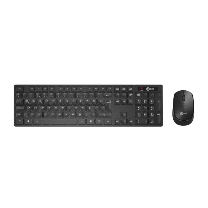 LENOVO LECOO Q Kablosuz Siyah Klavye/Mouse Set KM2001