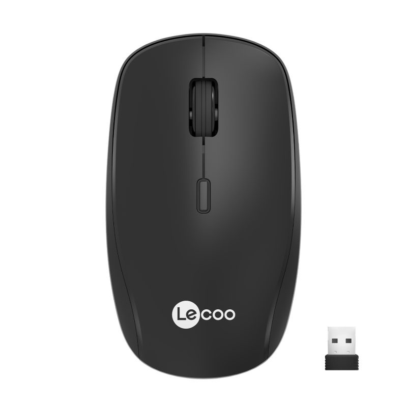 LENOVO LECOO WS203 Kablosuz 2400DPI+4 Tuşlu Siyah Mouse