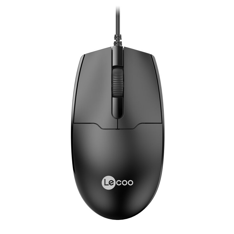 LENOVO LECOO MS101 Usb+Kablolu 1200DPI+3 Tuşlu Siyah Mouse