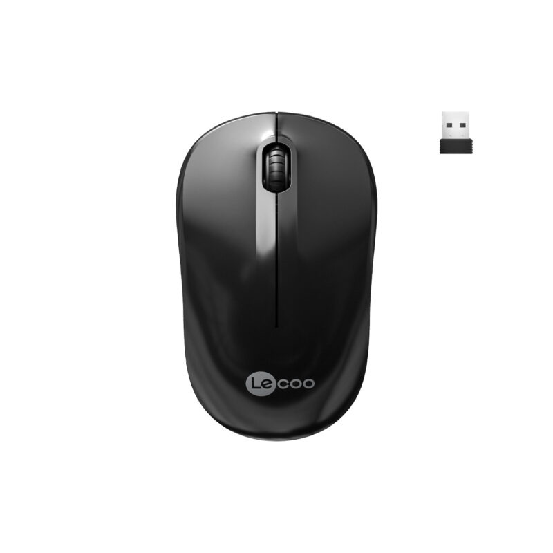 LENOVO LECOO WS206 Kablosuz 1200DPI+3 Tuşlu Siyah Mouse