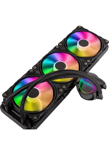 REVENGE NITRO COLD 300 (intel 1700/AM5) ALÜMİNYUM ALAŞIMLI 360MM RGB SIVI SOĞUTMALI IŞLEMCI FANI