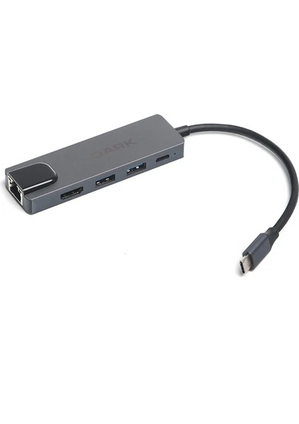 Dark DK-AC-U31X46 5I 1 ARADA USB 3.1 TYPE-C TO ETHERNET - HDMI - USB 65W PO