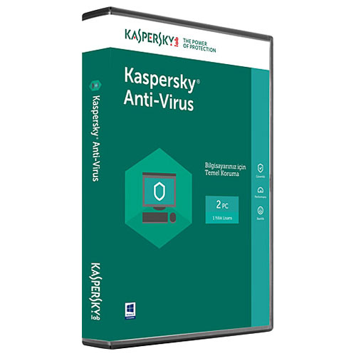 KASPERSKY Antivirus Türkçe 2 Kullanıcı 1 Yıl Box