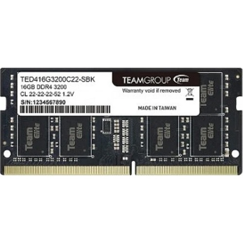 TEAM ELITE 16GB DDR4 3200Mhz CL22 Notebook Ram TED416G3200C22-S01