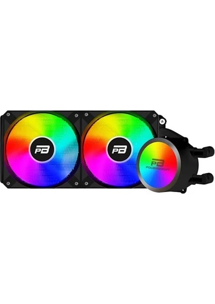 POWERBOOST NOBLE 240 (LGA1700-AM4-AM5) UYUMLU RAINBOW FANLI 240MM ILEMCI SIVI SOUTMA