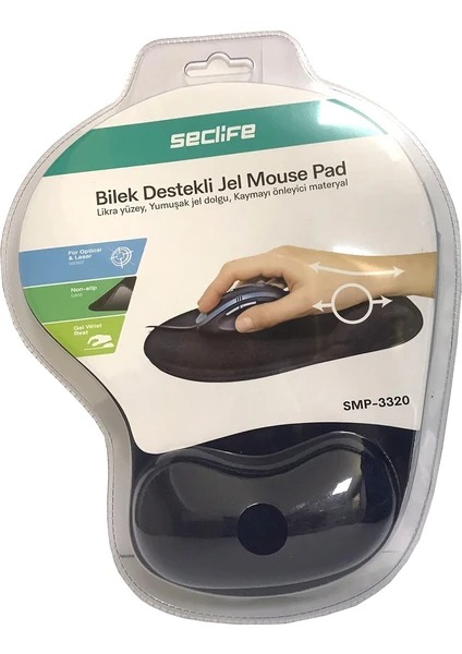 Seclife SMP-3320L Bilek Jel Destekli Gaming Mouse Pad Lacivert