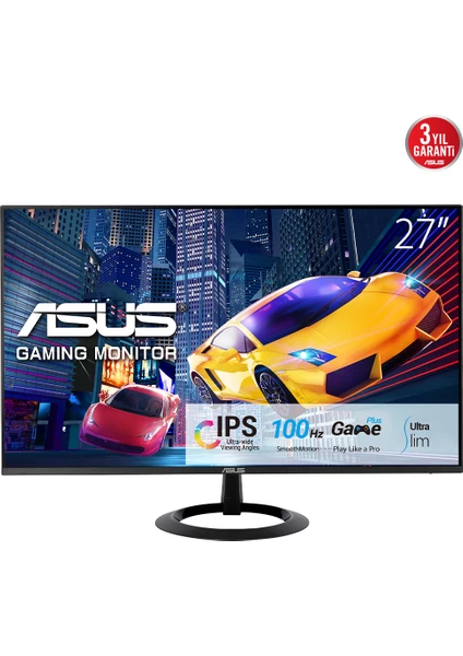 ASUS 27 VZ27EHF IPS LED 1Ms 100Hz HDMI VESA EYECARE FLICKERFREE MONTR