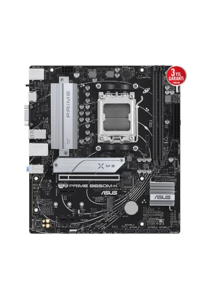 ASUS AMD PRIME B650M-K DDR5 VGA HDMI GLAN M.2 AM5 USB 3.2 mATX