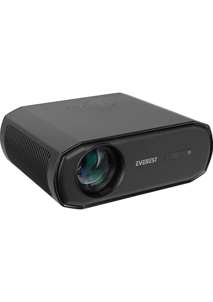 Everest PJ06 30.000 Saat Led mr, 1920*1080P 1080P 9800 LUMEN 1XHDMI. 1XUSB 3W Speaker, GRI- SIYAH Android 9.0, FULL HD